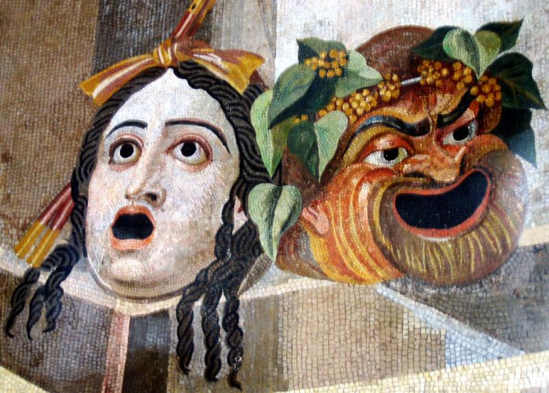 Maschere del teatro romano