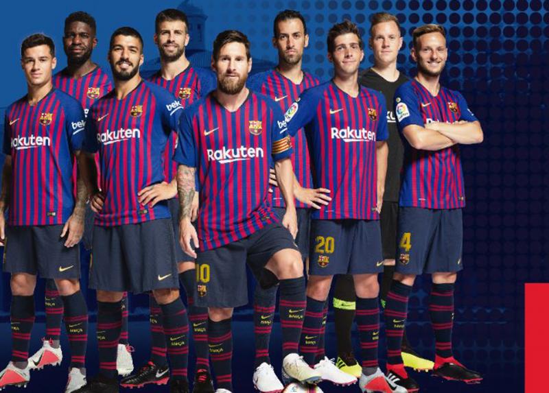 I giocatori del Barcellona