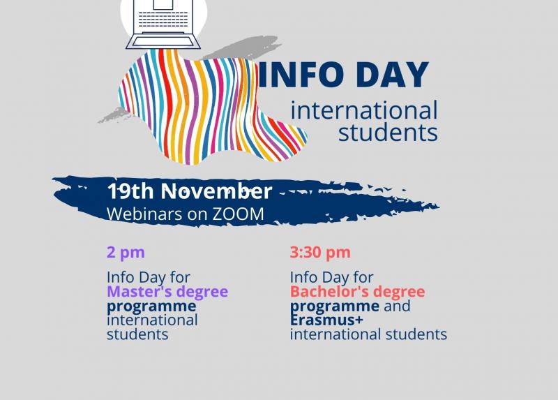 La locandina dell'Info Day International Students