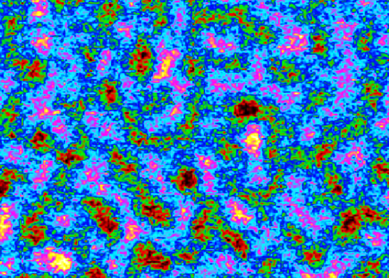 Un'immagine in falsi colori rappresentativa delle fluttuazioni oggetto dello studio - Credit Alberto Vailati