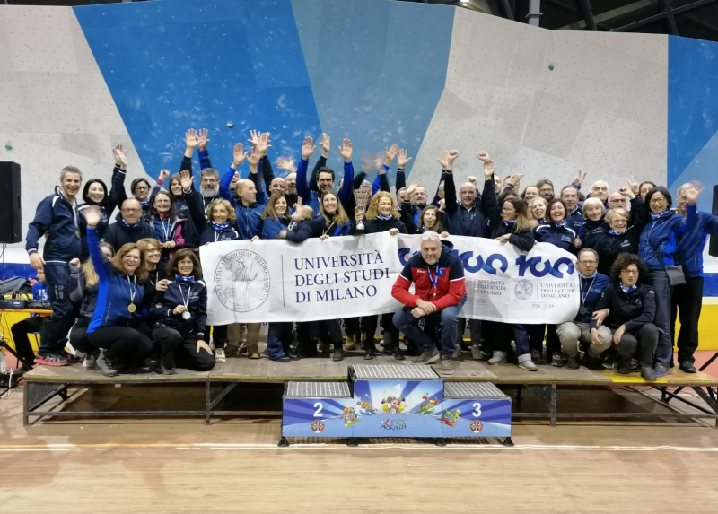 La squadra di sci della Statale terza ai Campionati nazionali di sci di Anciu
