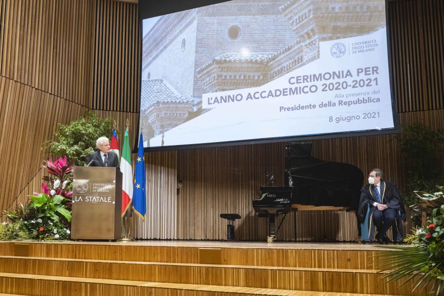 L'intervento del Presidente della Repubblica, Sergio Mattarella - Foto Marco Riva