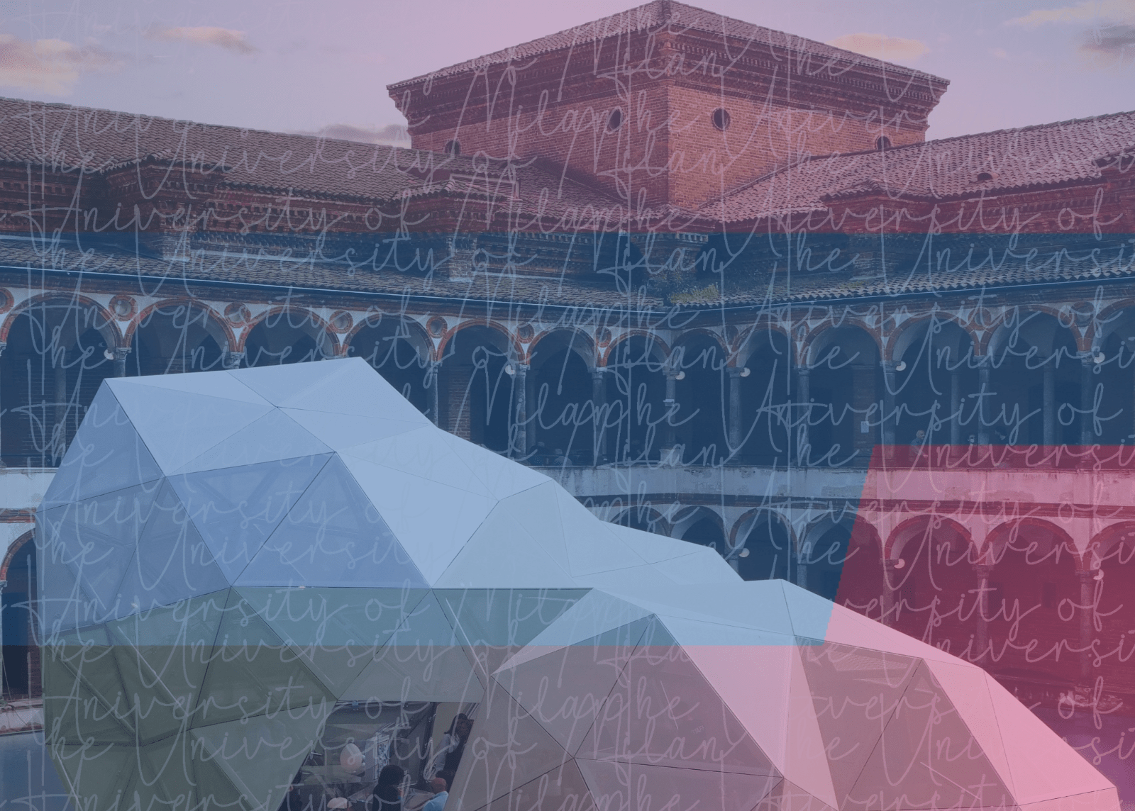 Uno dei cortili della Ca' Granda