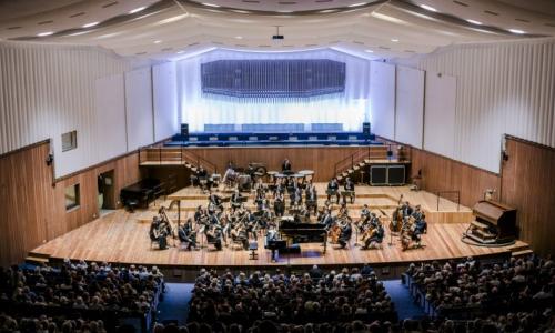 L'Orchestra UniMi nella sala Verdi del Conservatorio