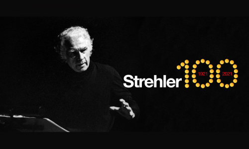 Giorgio Strehler: la locandina del palinsesto Strehler100 del Piccolo Teatro di Milano