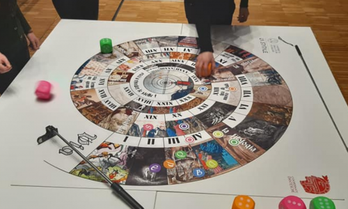 Il gioco "Stai fermo un girone" - Foto Coordinate Dantesche