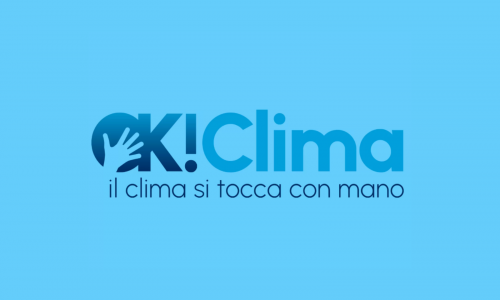 Il logo e claim dei corsi di formazione nell'ambito del progetto OK! Clima