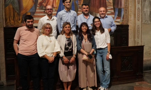 Il team di ricercatori impegnati nel progetto di monitoraggio ambientale del Santuario della Beata Vergine dei Miracoli di Saronno