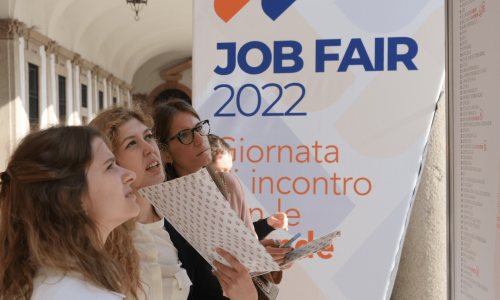 La Job Fair 2022 nel cortile della Statale