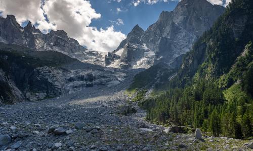 Frana del Pizzo Cengalo, Svizzera, Canton Grigioni, 2017.