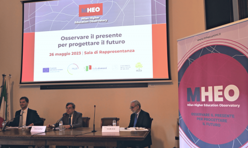 Apertura della presentazione dell'osservatorio Mheo all'Università degli Studi di Milano