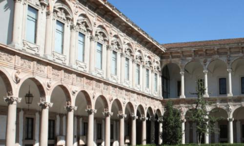 Uno scorcio della Ca' Granda, sede dell'Università Statale di Milano