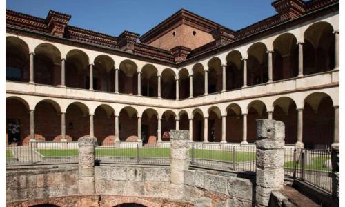 Uno scorcio della Ca' Granda, sede dell'Università Statale di Milano