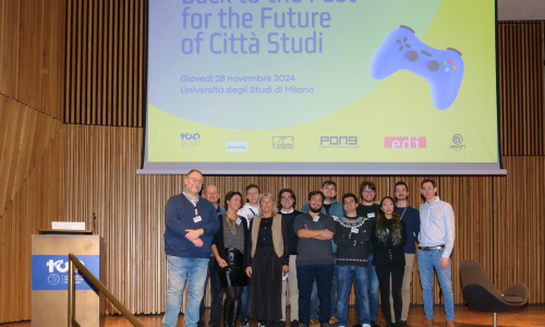 Laura Ripamonti, Silvana Castano, Dario Maggiorini, Davide Gadia e gli studenti e le studentesse del laboratorio Pong Playlab fOr InNovation in Games