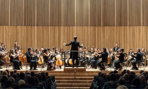 L'esibizione dell'Orchestra d'Ateneo