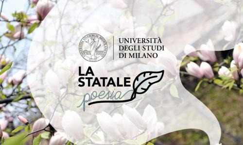 Il logo del ciclo di incontri “La Statale poesia. Grande poesia a Milano”