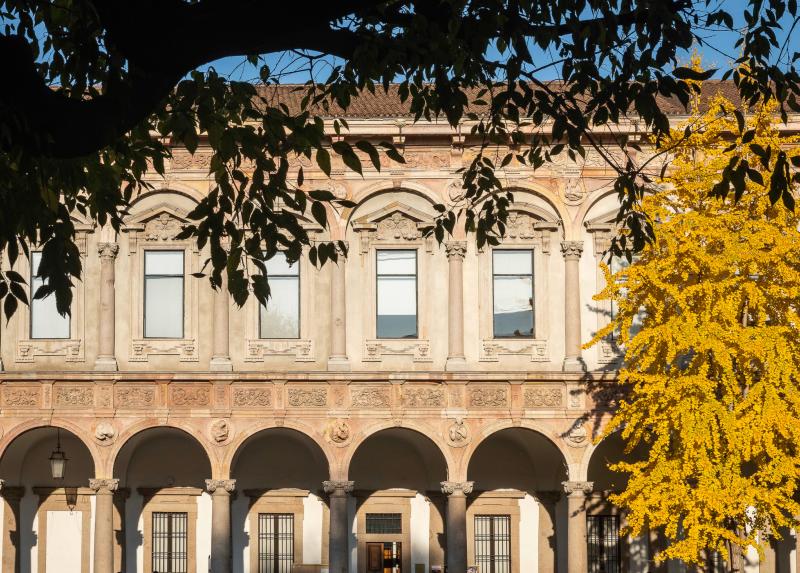 Uno scorcio della sede di via Festa del Perdono dell'Università Statale