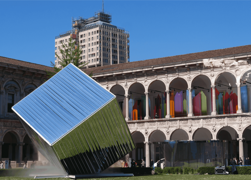 Le installazioni all'Università Statale di Milano per INTERNI Design Re-Evolution 