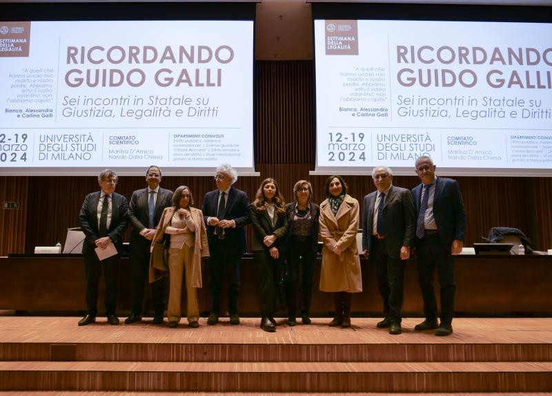 I relatori alla Decima Giornata sulla Giustizia in Aula Magna