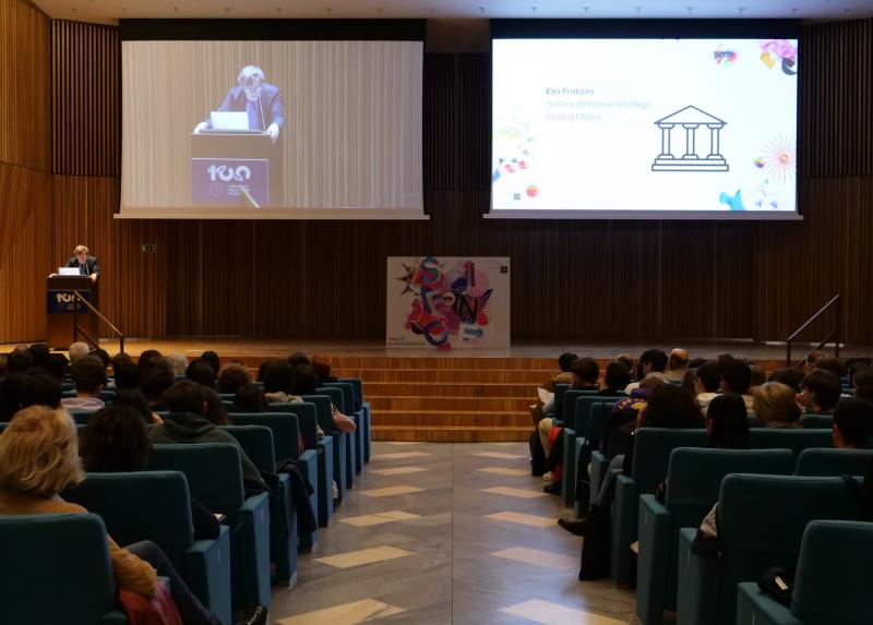 Il rettore Elio Franzini apre UniStem Day in Statale