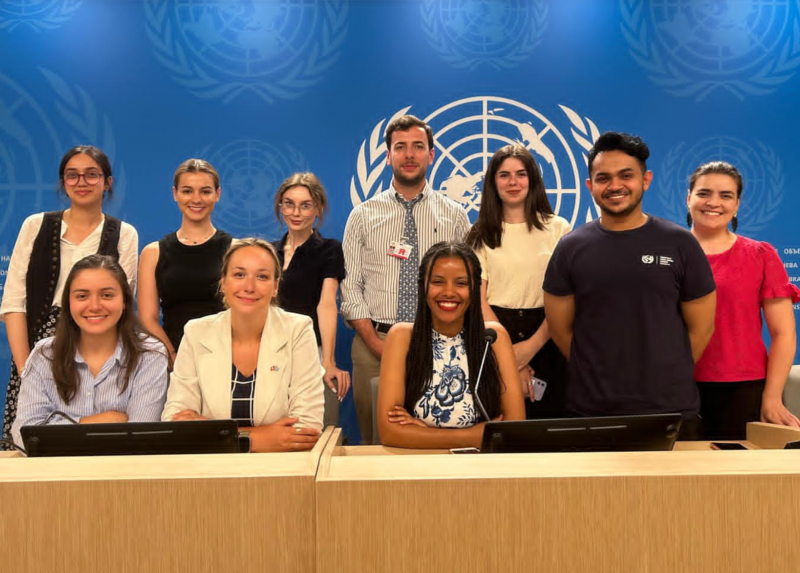  Bethel Getiye Miherete con i colleghi all'Onu di Ginevra