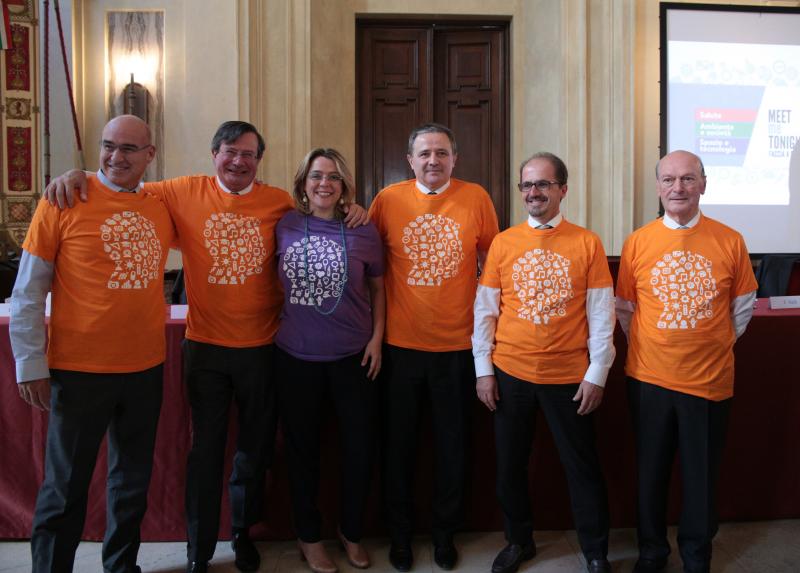 Foto di gruppo alla Conferenza stampa