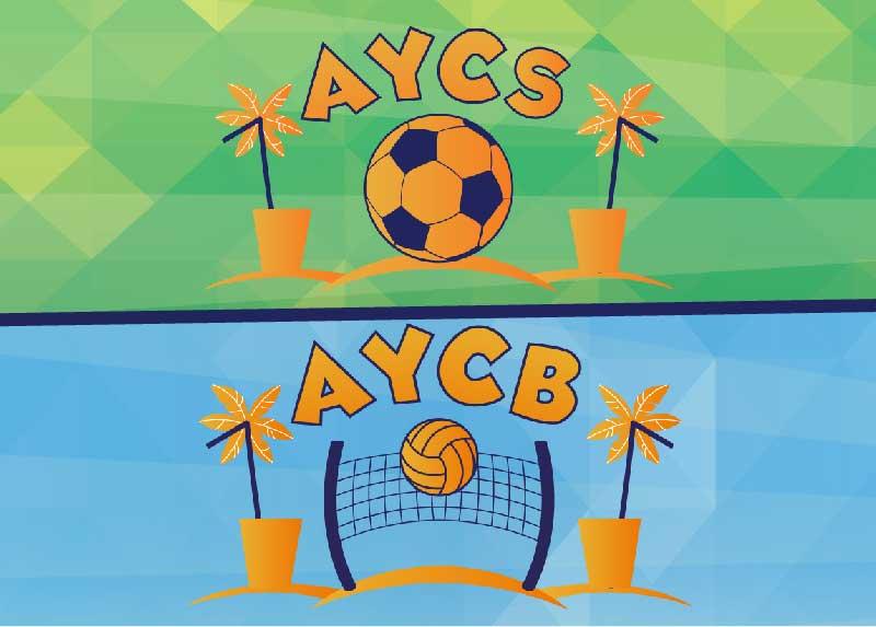 I loghi di All you can beach e All you can soccer