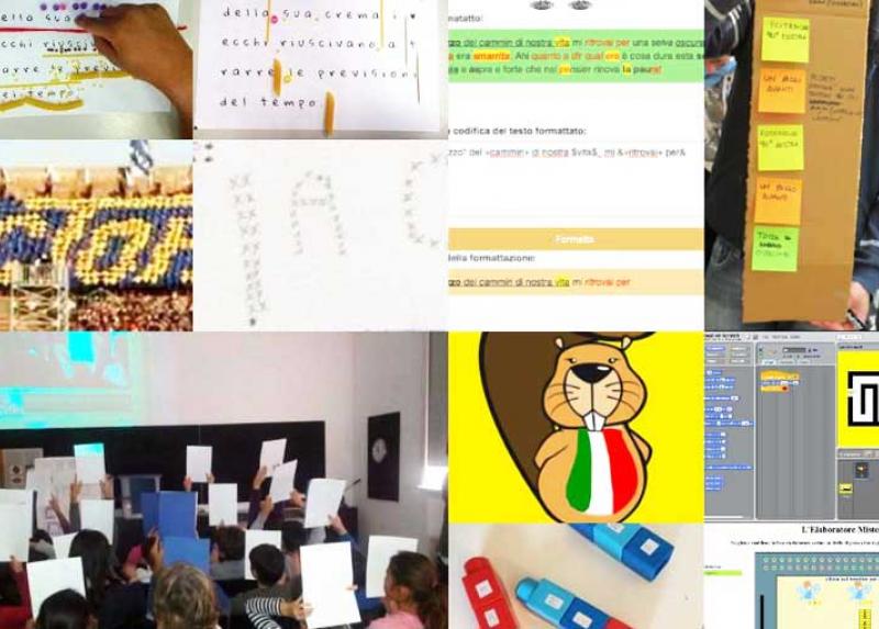 Collage di foto del laboratorio ALaDDIn