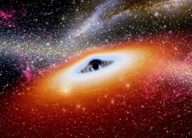 Supermassive black hole.