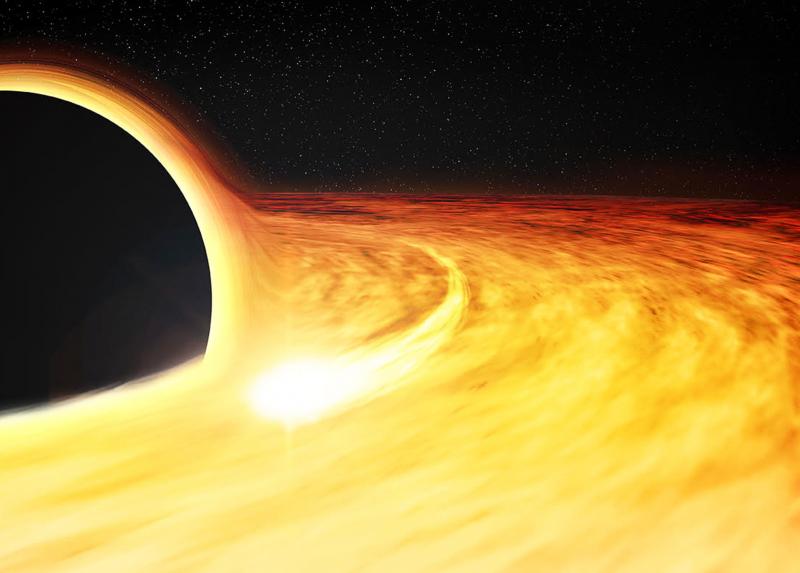 Buco nero e polverizzazione di una stella