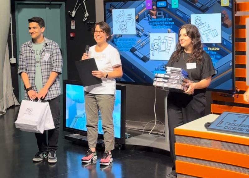 Il team Rogue Racoons vincitore della categoria multiplayer con il gioco Campus Clash Showdown