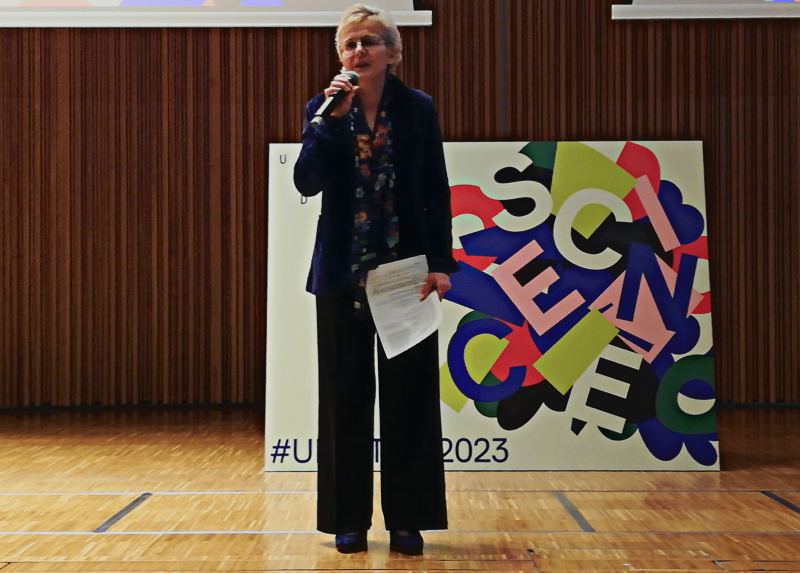 La docente e senatrice a vita Elena Cattaneo apre l'UniStem Day all'Università degli Studi di Milano