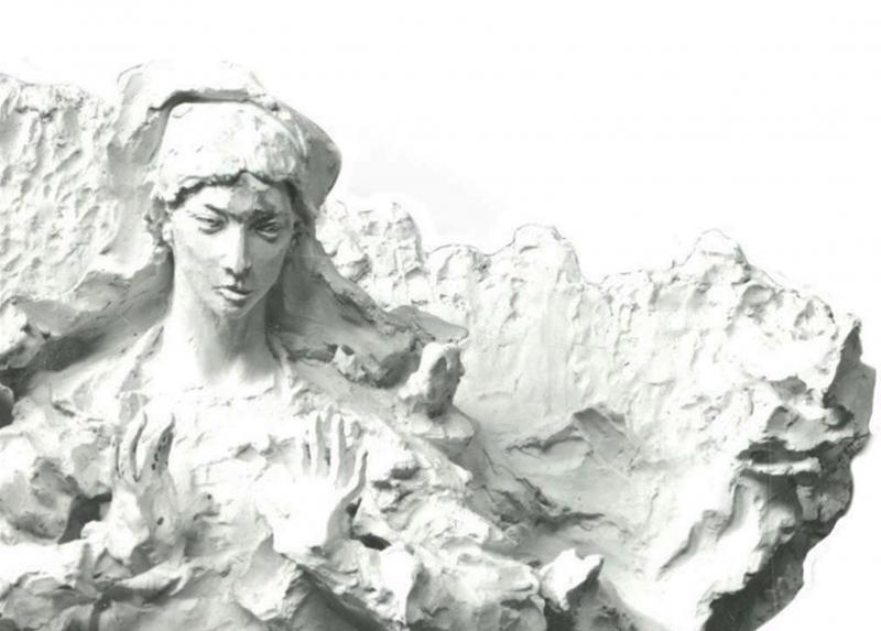 Deposizione in gesso Lucio Fontana