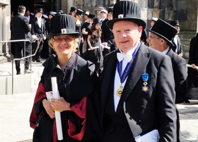 Elena Cattaneo con John Chalmers