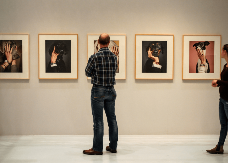 Visitatore in un museo - Immagine tratta da Pixabay