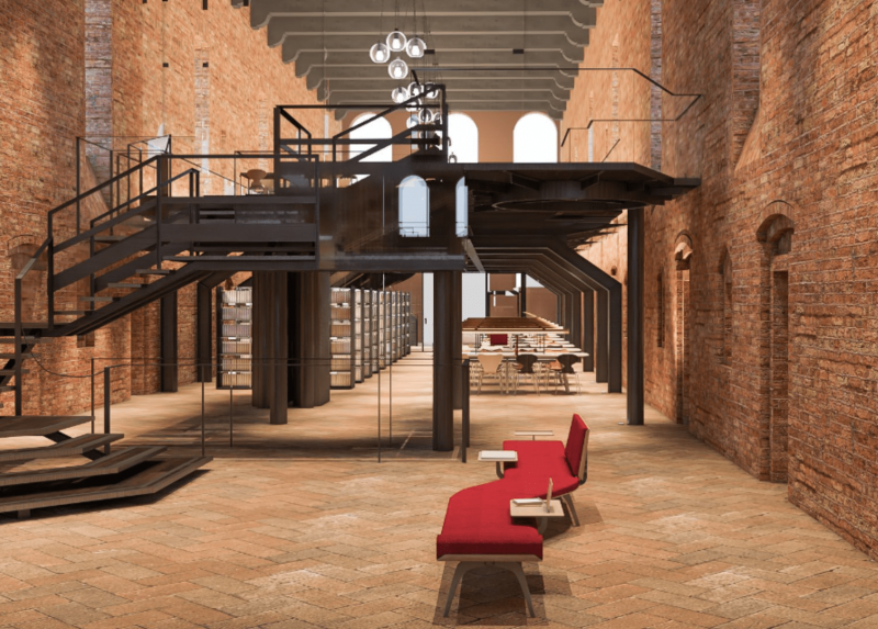 Sala Crociera of the The Law and Humanities Library (BSGU)