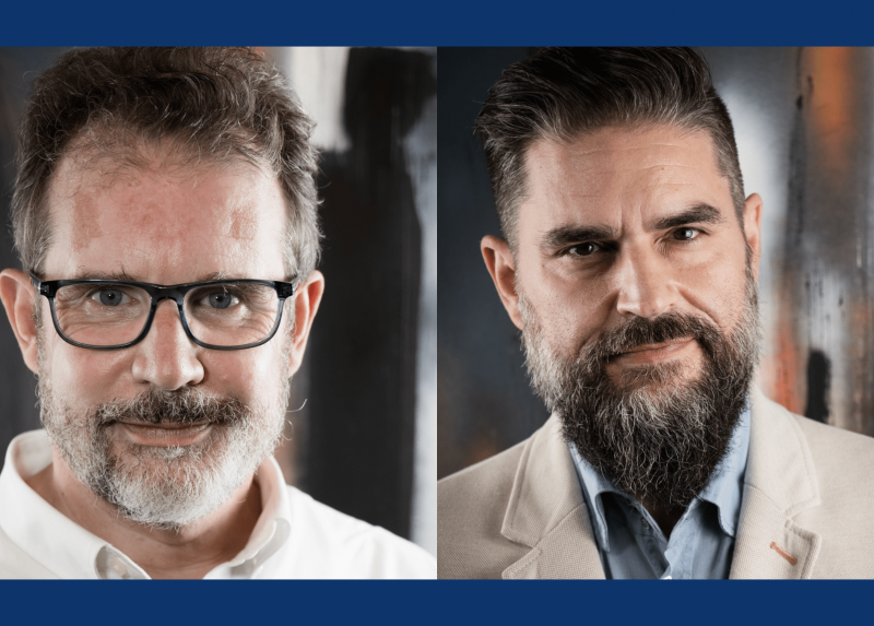 Il professor Luca Solari e il sociologo Simone Gabbriellini del team che ha lavorato al progetto 