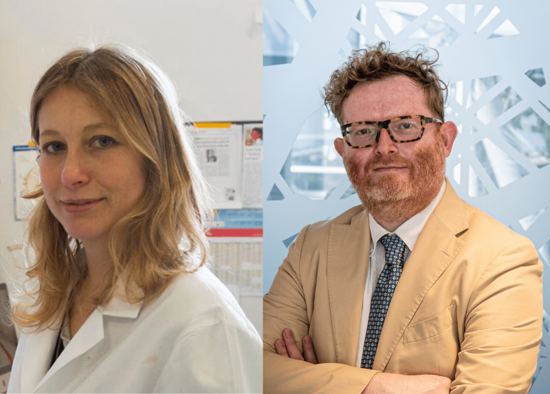 The professors Sara Sigismund e Giuseppe Testa