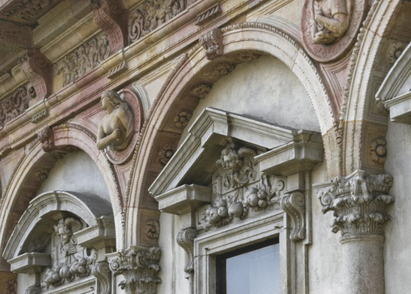 Uno scorcio della Ca' Granda, sede dell'Università Statale di Milano
