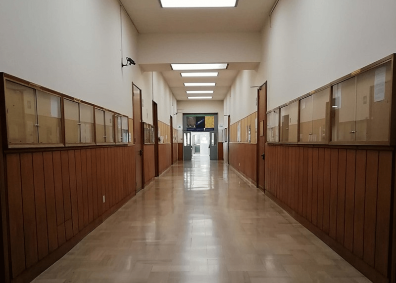 L'interno del dipartimento di Fisca "Aldo Pontremoli" della Statale