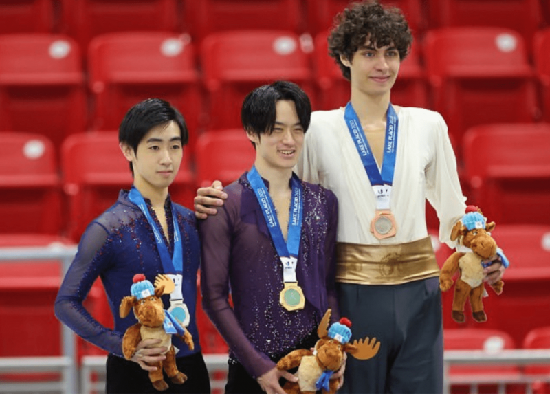 Nikolaj Memola sul podio alle Universiadi di Lake Placid