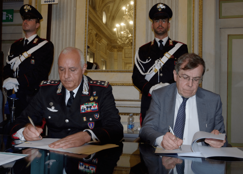 Il rettore Elio Franzini e il comandante generale dell’Arma dei Carabinieri Teo Luzi