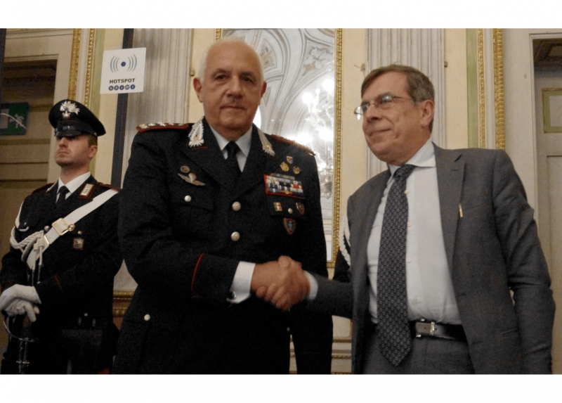 Il rettore Elio Franzini e il comandante generale dell’Arma dei Carabinieri Teo Luzi