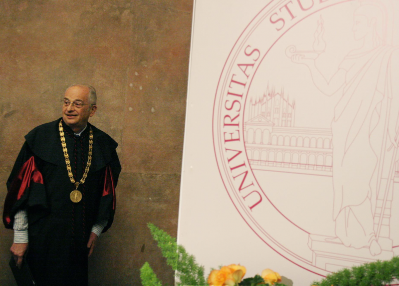 Enrico Decleva in un'immagine dell'archivio dell'Università Statale