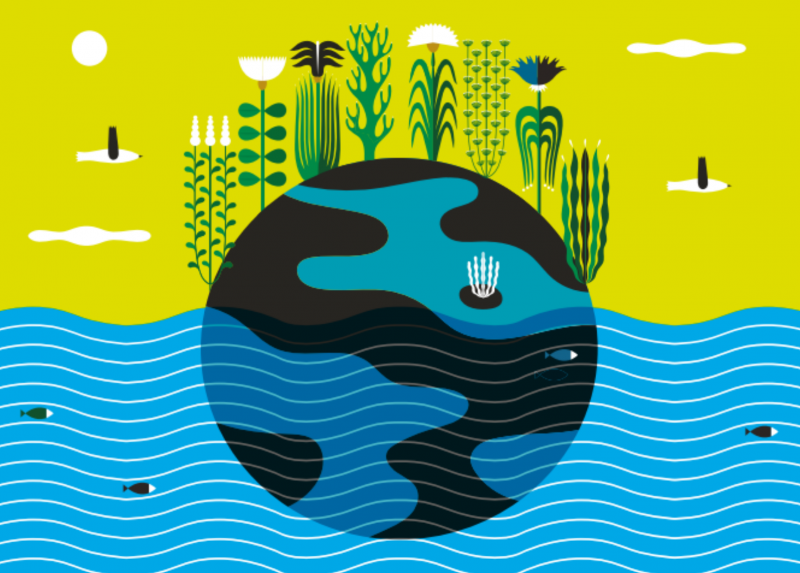 L'immagine della locandina del Festival di Green&Blue