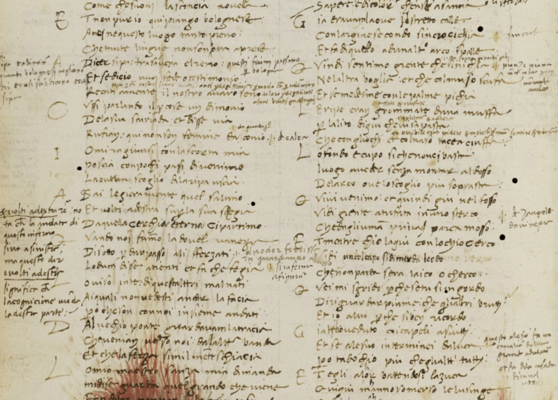 Un dettaglio della locandina del ciclo di incontri