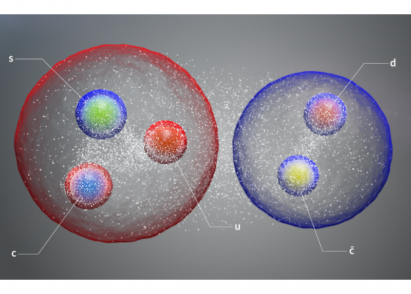L'immagine del nuovo pentaquark realizzata dal CERN