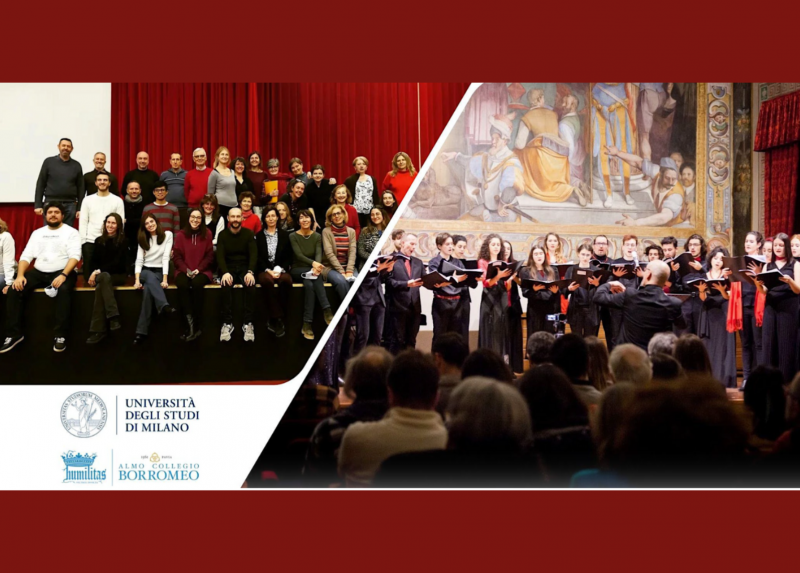 Il Coro dell'Università Statale e il Coro dell’Almo Collegio Borromeo di Pavia