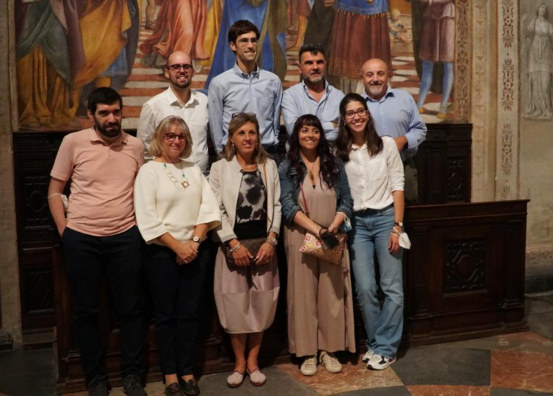 Il team di ricercatori impegnati nel progetto di monitoraggio ambientale del Santuario della Beata Vergine dei Miracoli di Saronno