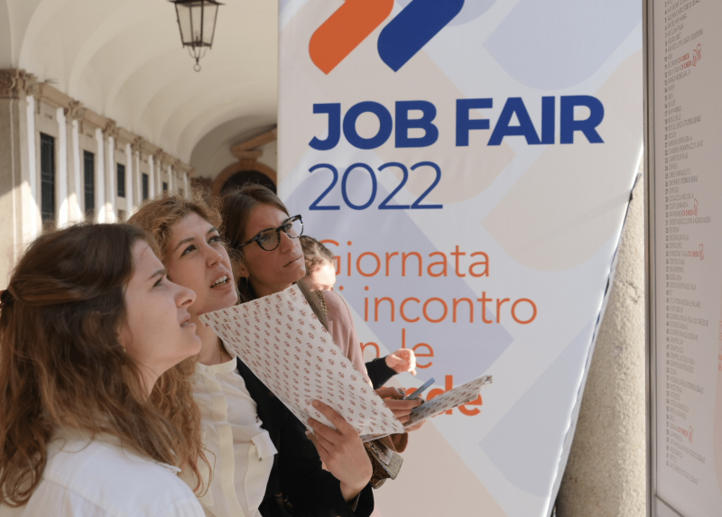 La Job Fair 2022 nel cortile della Statale